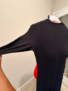 Charlotte Russe Black Dress with Red Lining Detail